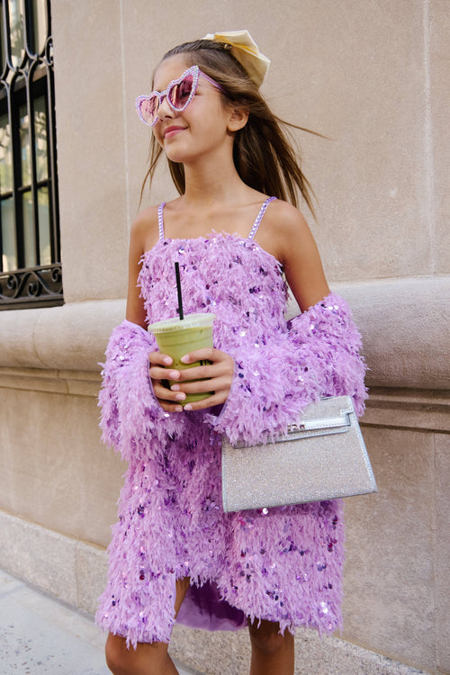 Lola + The Boys Sets Lavender Sequin Set