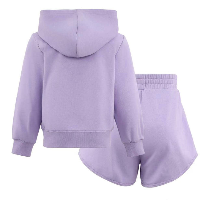 Lola + The Boys Sets Lavender Shimmer Flash Short Set