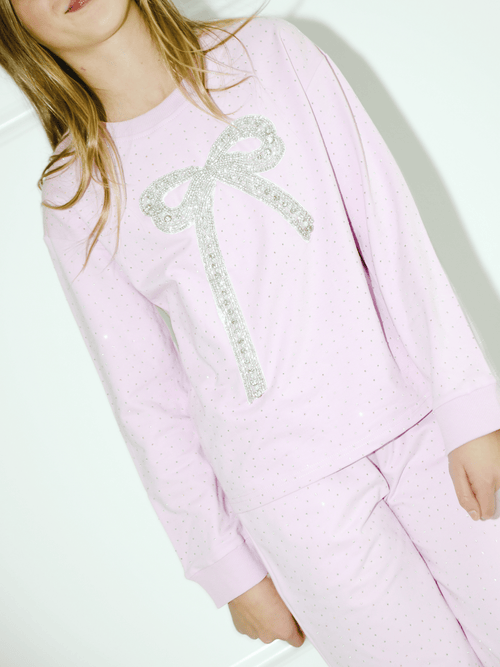Lola + The Boys Sets Lavender Sparkle Bow Charm Set