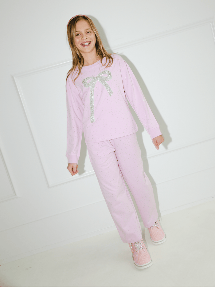 Lola + The Boys Sets 2 Lavender Sparkle Bow Charm Set