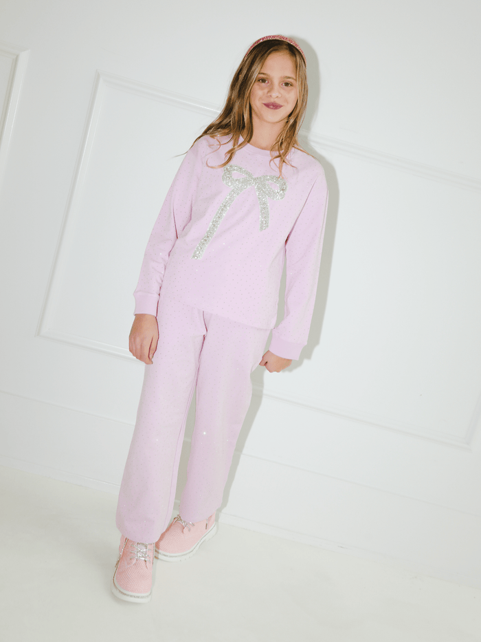 Lola + The Boys Sets Lavender Sparkle Bow Charm Set