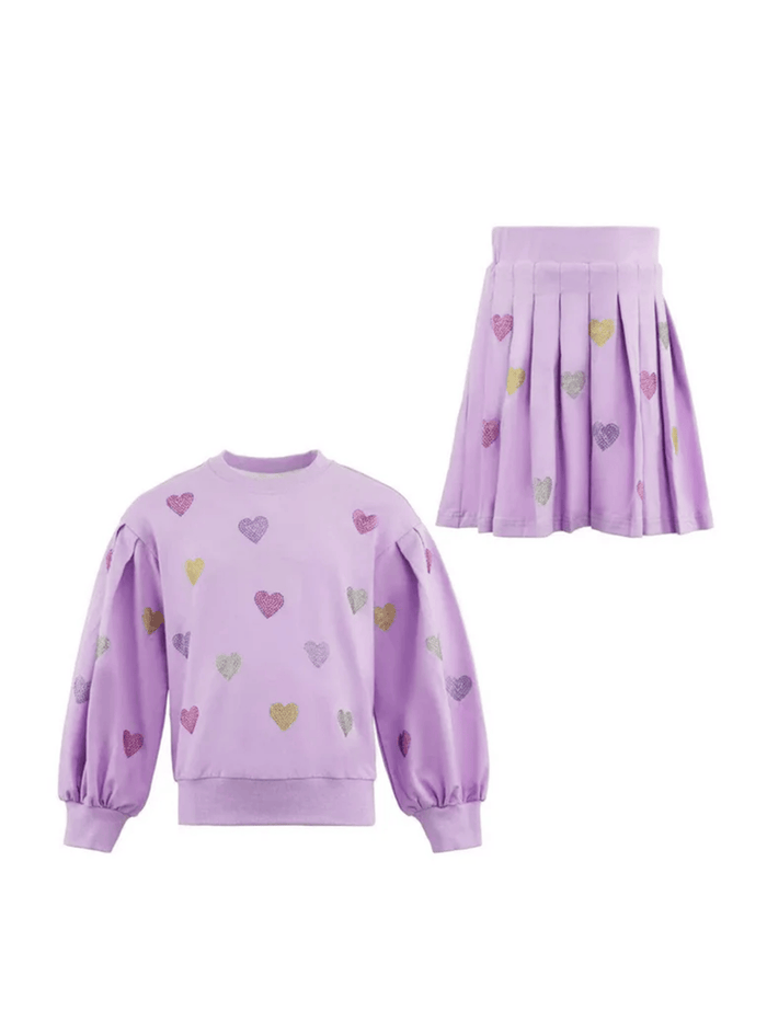 Lola-spring-25 Sets Lavender Sparkle Hearts Set