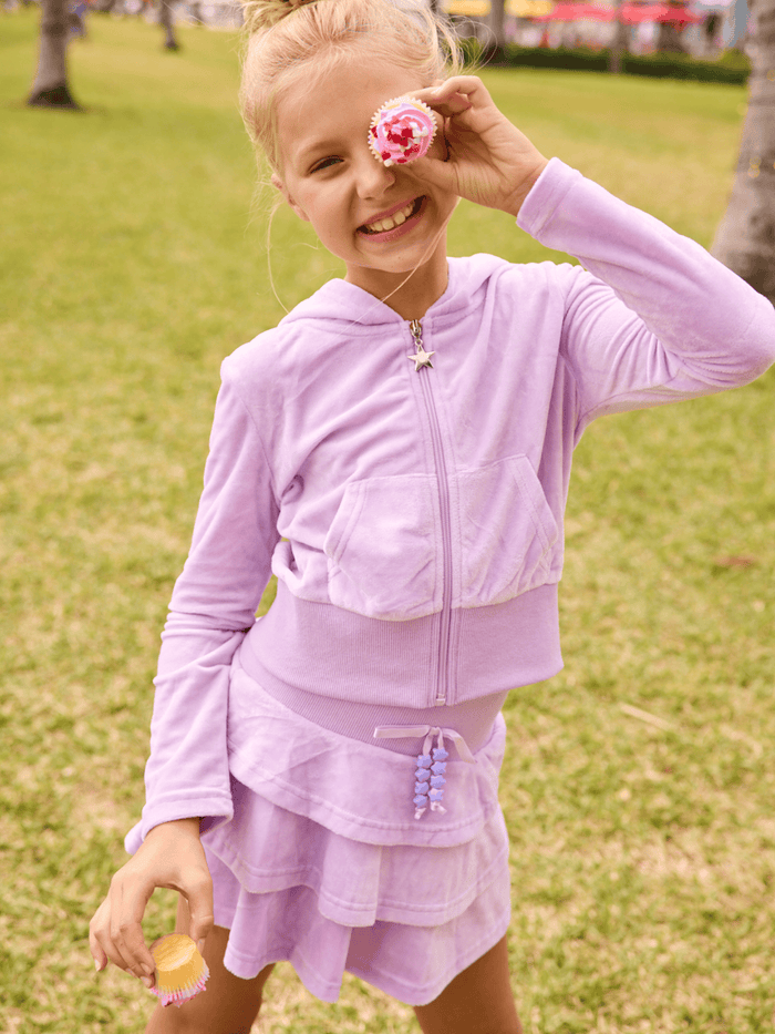 Lola + The Boys Sets Lavender Velour Margot Set