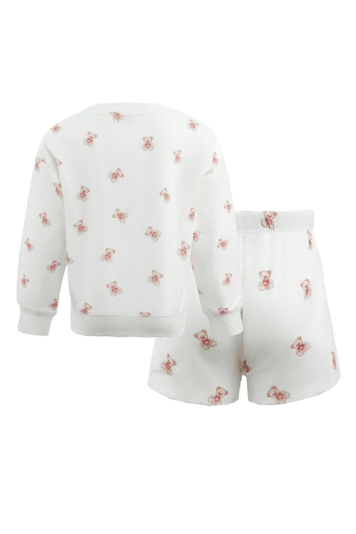 Lola + The Boys Sets Love Bear Short Set