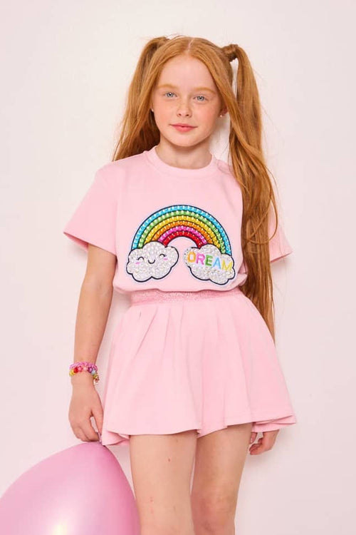 Lola + The Boys Sets 2 / Pink Over The Rainbow Dreams Skort Set