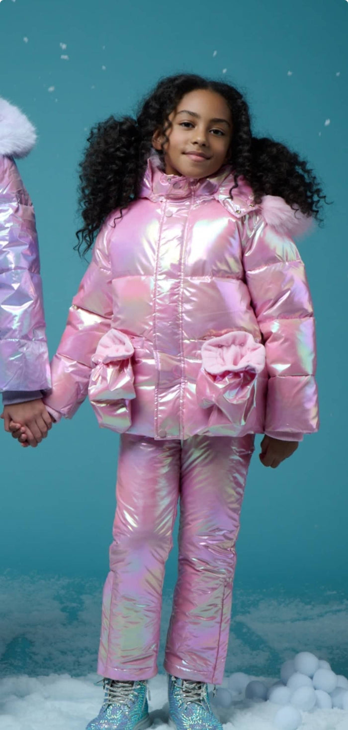 Lola + The Boys Sets Pink Hologram Snow Set