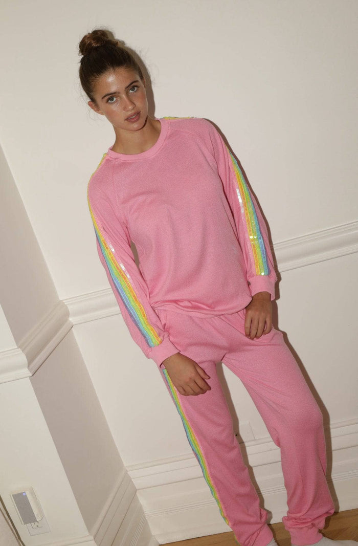 lola-new-arrival Sets Pink Rainbow Sequin Set- Teen/Women