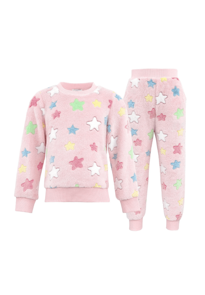 Lola + The Boys Sets Pinky Stars Fuzzy Set