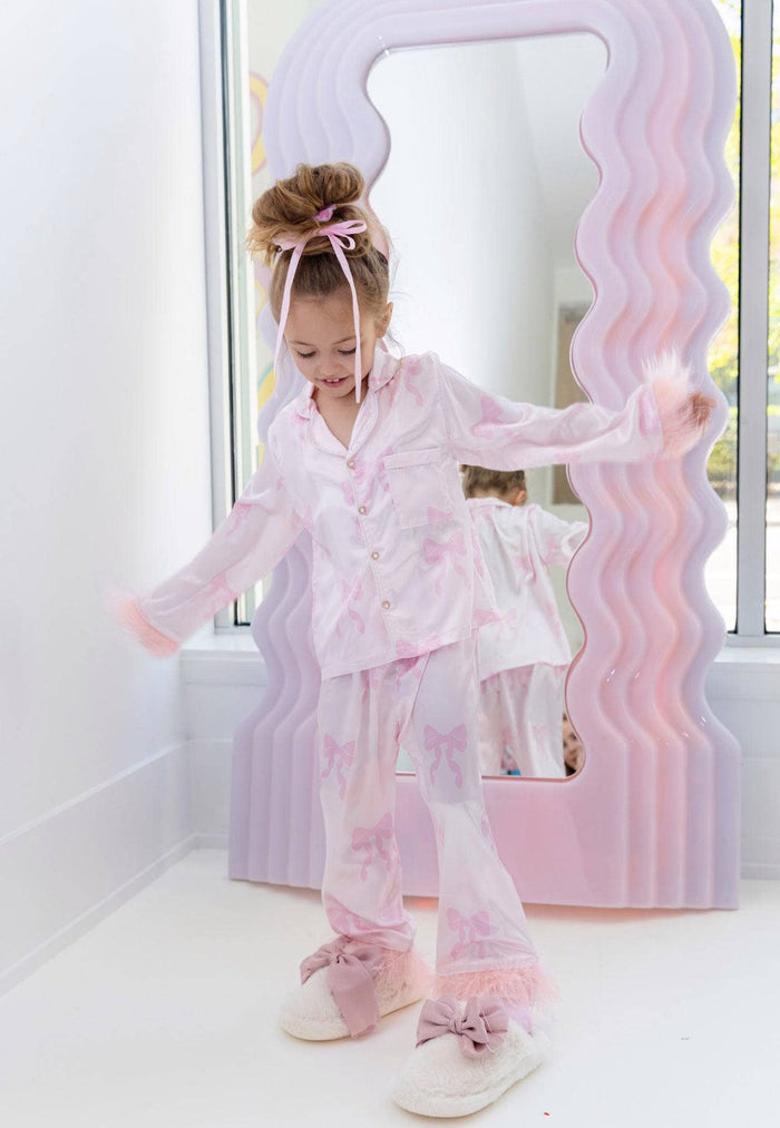 Lola + The Boys Sets Pretty in Bows Silk Set