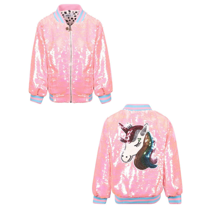 Lola + The Boys Sets Pretty in Pink Unicorn  Sequin Set
