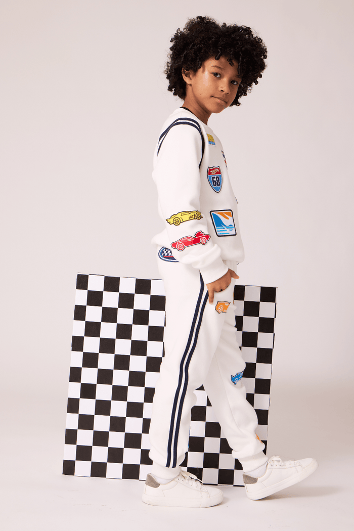 Lola + The Boys Sets Racer Patch Jogger Set