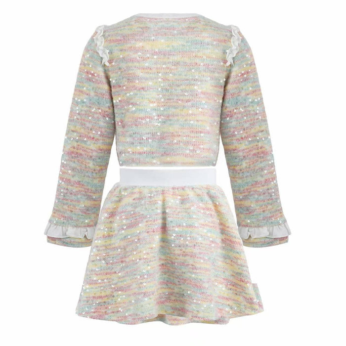 Lola + The Boys Sets Rainbow Knit Skirt Set