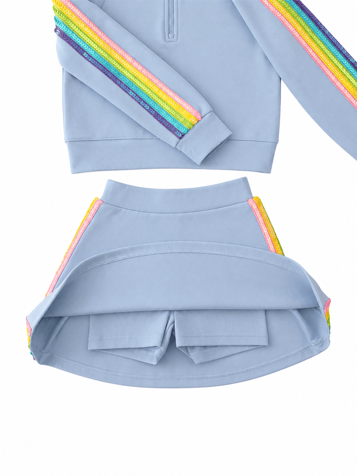 Lola + The Boys Sets Rainbow Stripe Tennis Set