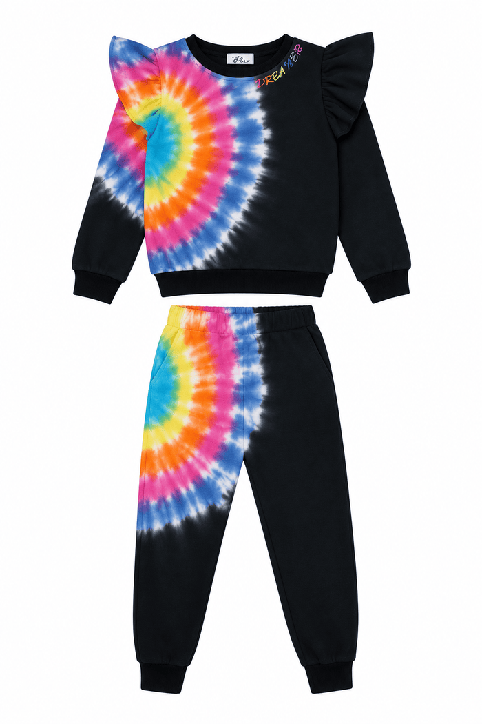 exclude-archive Sets Rainbow Tie Dye Ruffle Set – Teen/Women