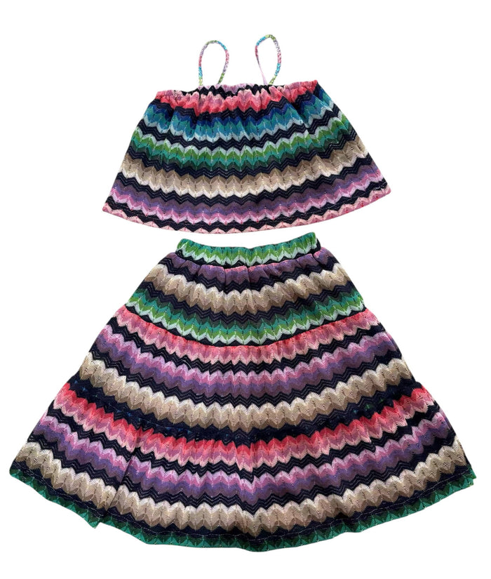 Lola + The Boys Sets 2 Rainbow Zig Zag Maxi Set