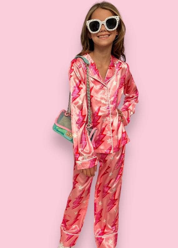 Women's Rainbow Feather Silky Pajamas