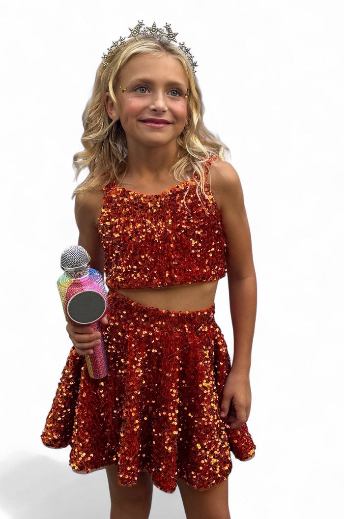 Lola + The Boys Sets Showgirl Sparkle Tank Set