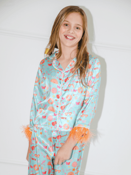 Lola + The Boys Sets Showgirl Swiftie Silky Set
