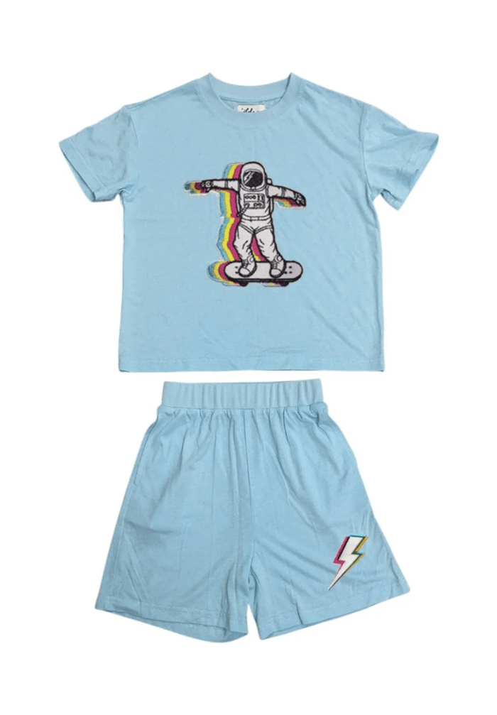 Lola + The Boys Sets Skater Astronaut Short Set