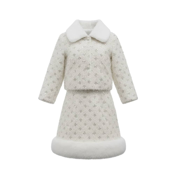 Lola + The Boys Sets Snowy Pearl Skirt Set