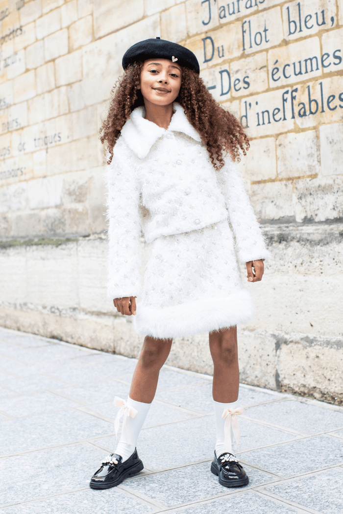 Lola + The Boys Sets 2 Snowy Pearl Skirt Set