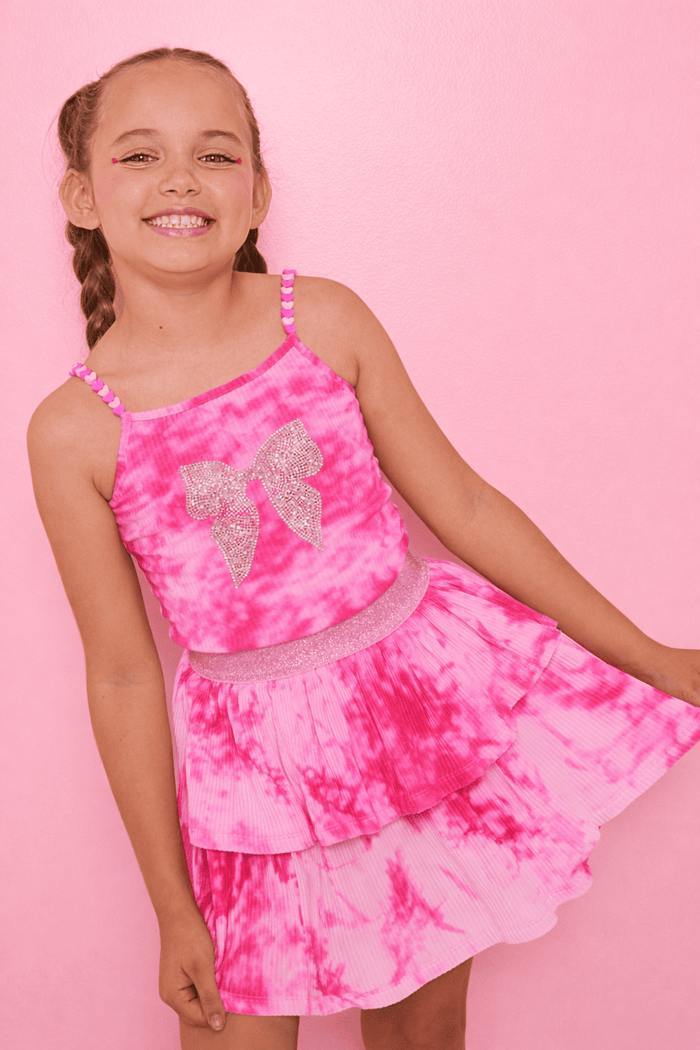 Lola + The Boys Sets Sparkle Bow Tie Dye Set