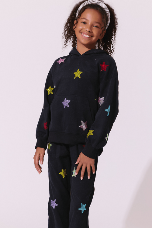 Lola + The Boys Sets 2 / Black Sparkle Crystal Star Set