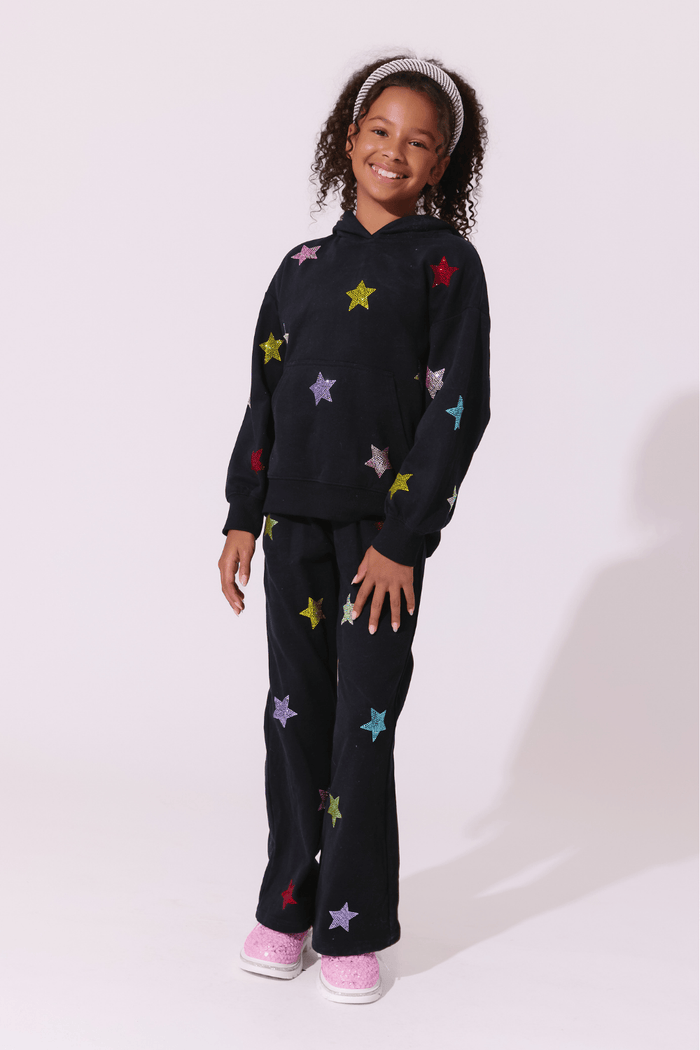 Lola + The Boys Sets 2 / Black Sparkle Crystal Star Set