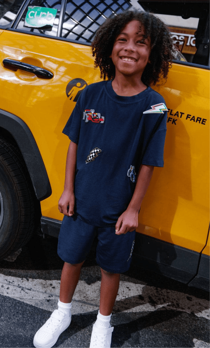 Lola + The Boys Sets Sports Cars Boys Short Set