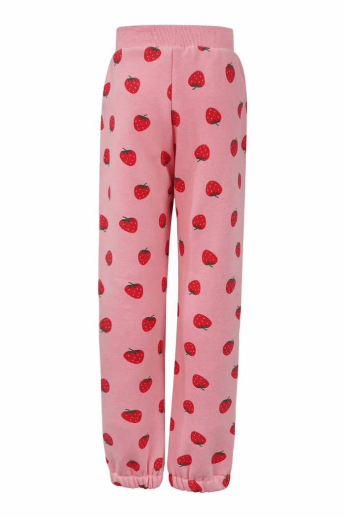 exclude-fall Sets Strawberry Ruffle Joggers Set