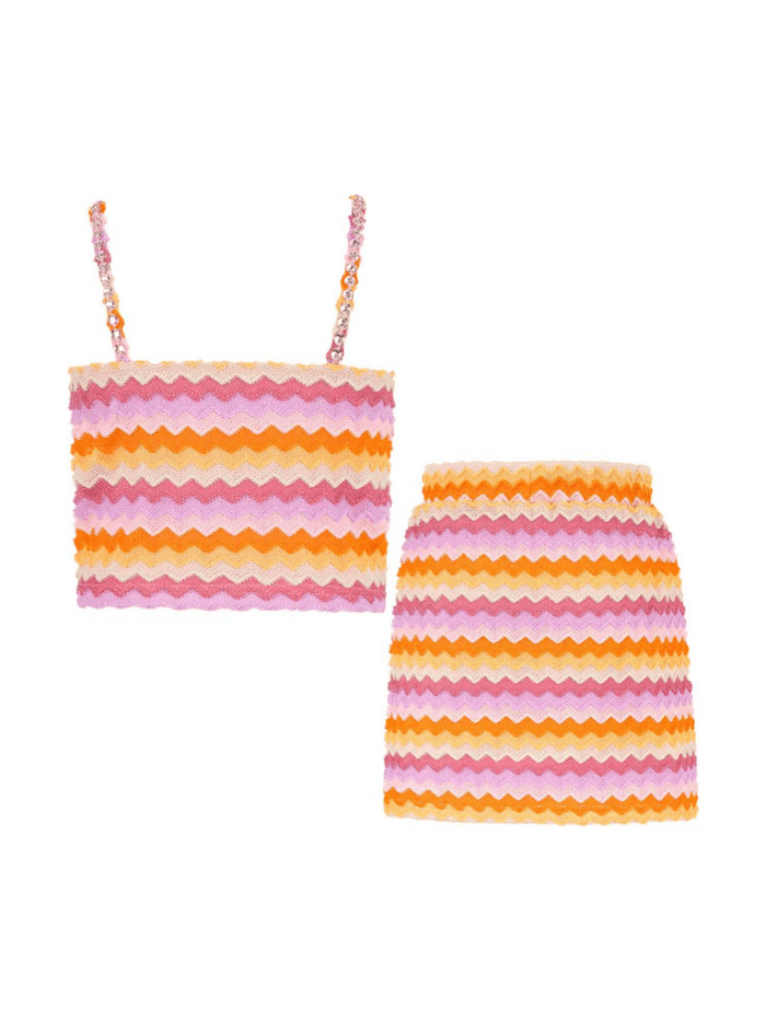 Lola + The Boys Sets Sunset Zig Zag Set