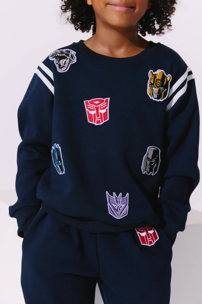 Lola + The Boys Sets Transformers® Varsity Patch Jogger Set