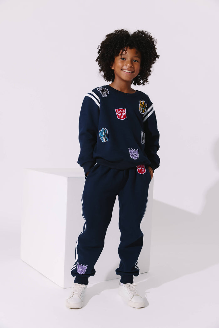 Lola + The Boys Sets Transformers® Varsity Patch Jogger Set