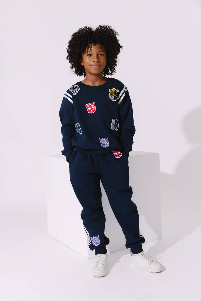 Lola + The Boys Sets Transformers® Varsity Patch Jogger Set