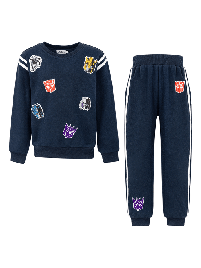 Lola + The Boys Sets Transformers® Varsity Patch Jogger Set