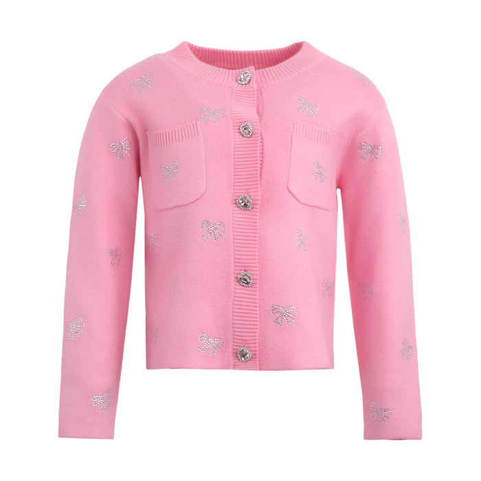 Lola + The Boys Sets Twinkle Bow Knit Set