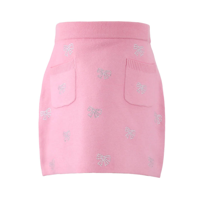 Lola + The Boys Sets Twinkle Bow Knit Set