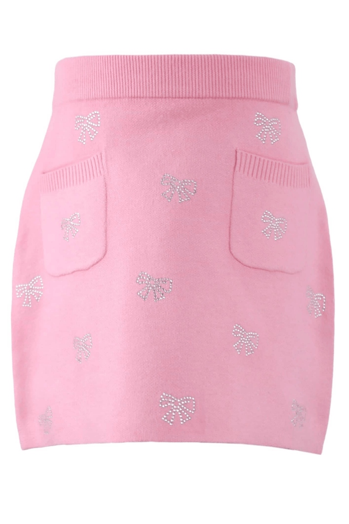 Lola + The Boys Sets Twinkle Bow Knit Set