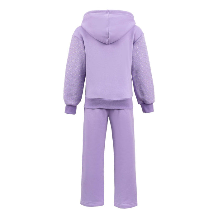 Lola + The Boys Sets Women's Lavender Crystal Hoodie Set