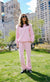 Women's Pretty in Pink Feather Athletic Set