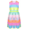 Lola + The Boys Sherbet Striped Sequin Party Dress