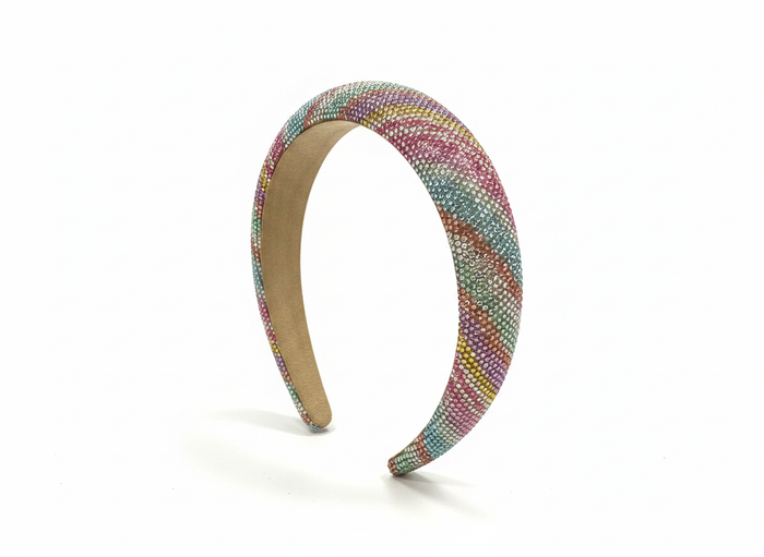 Rainbow Encrusted Headband
