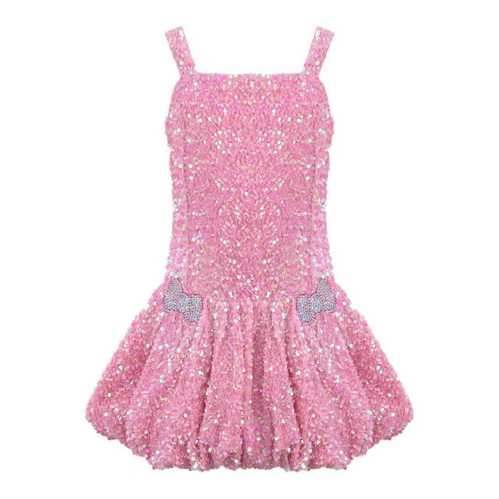 Lola + The Boys Shimmer Bow Dress