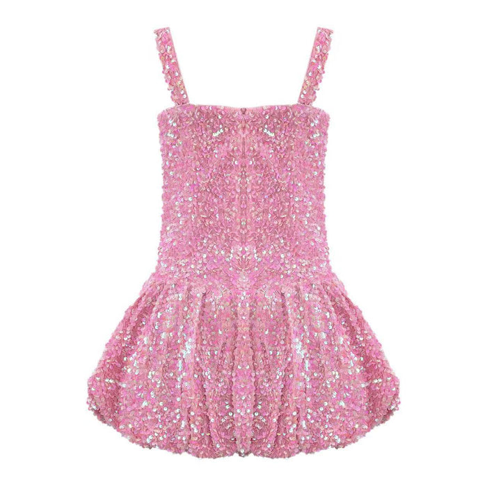 Lola + The Boys Shimmer Bow Dress