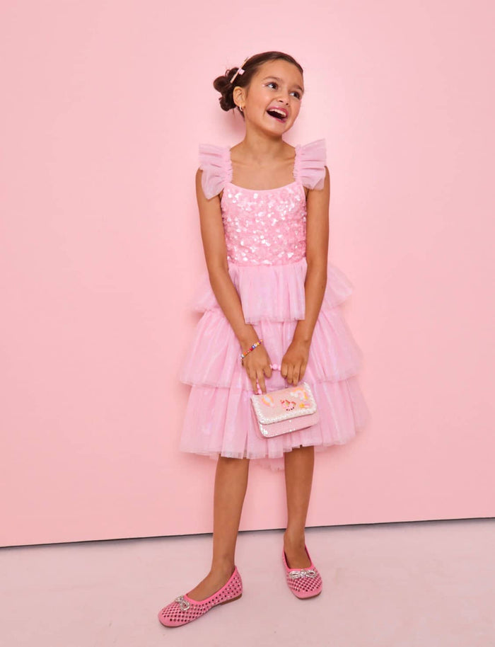Lola + The Boys Shimmer Party Tulle Dress