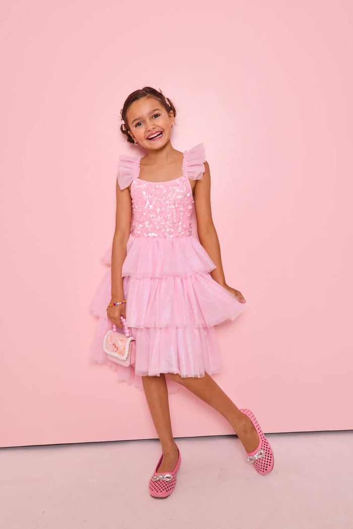 Lola + The Boys Shimmer Party Tulle Dress