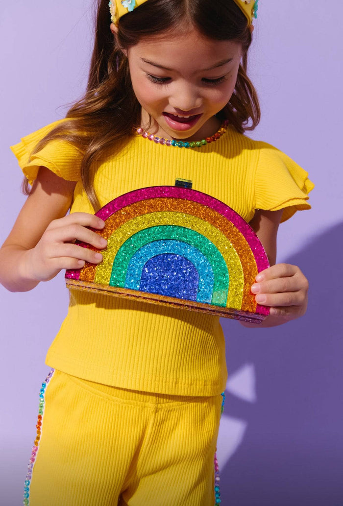 Lola + The Boys Shimmer Rainbow Purse