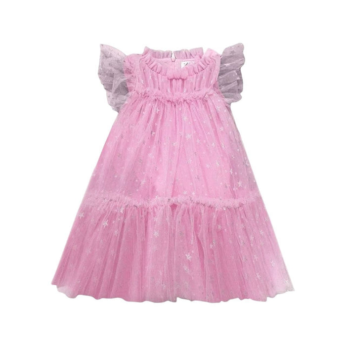 Lola + The Boys Shimmer Stars Tulle Dress