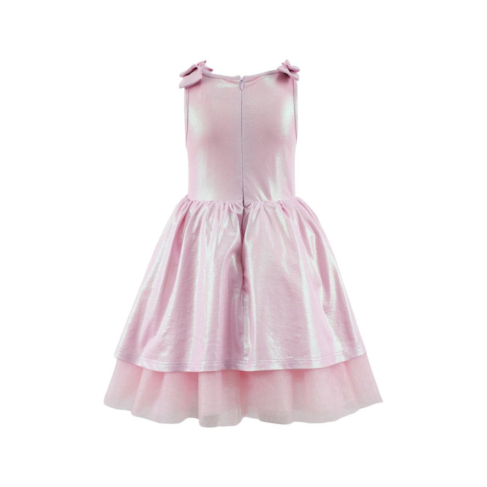 Lola + The Boys Shimmer Tulle Bows Dress