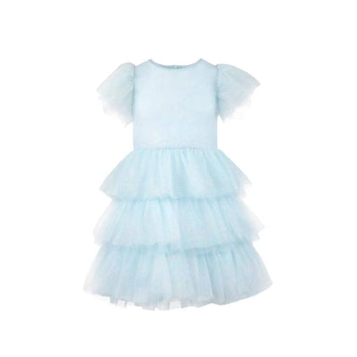 Lola + The Boys 6 / Blue Shimmer Tulle Dress